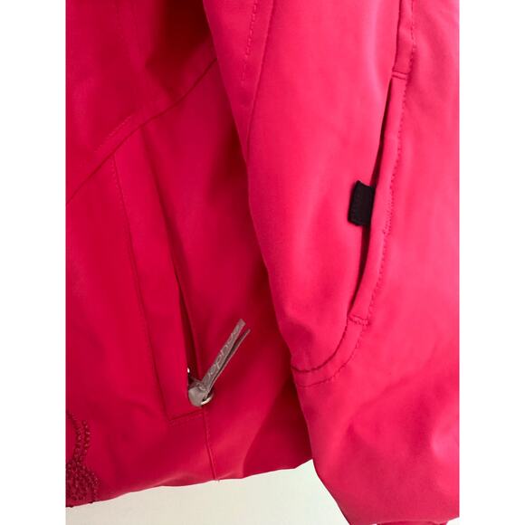 Spider HOT PINK coat jacket winter wear Sz 7Y great condition sleeves grow studs - Picture 10 of 12
